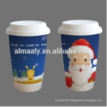 stoneware funny christmas mugs with silicone